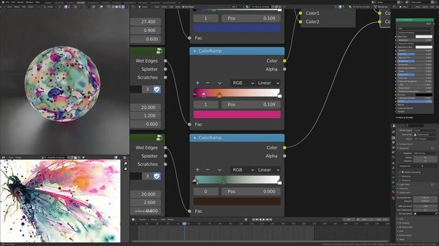 Nodevember Day 10 Paint Timelapse - Blender Procedural Shader смотреть онлайн