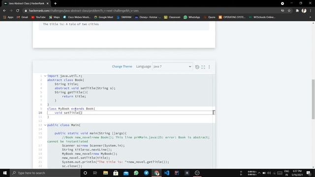 Java Abstract Class | HackerRank Solution смотреть онлайн