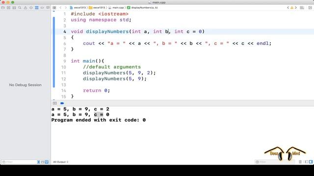 BeezMind C++ Programming - Default arguments смотреть онлайн