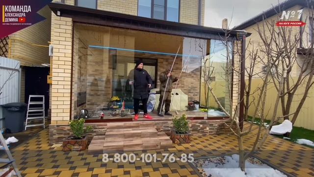 Безрамное остекление террасы или веранды смотреть онлайн