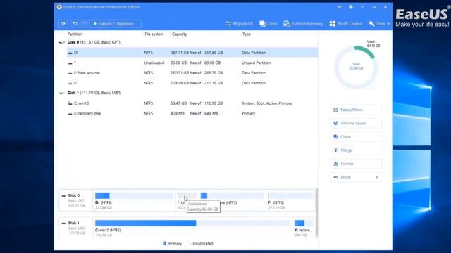 How to Partition Windows 10 Hard Drive(Step-by-Step Video Guide) смотреть онлайн