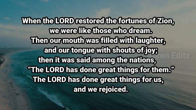 Psalm 126 | Audio Bible 126 | Psalms | A Harvest of Joy | Joren Editz смотреть онлайн