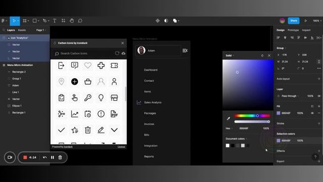 Sidebar Animation in Figma | #figma #design #animation #userexperience смотреть онлайн