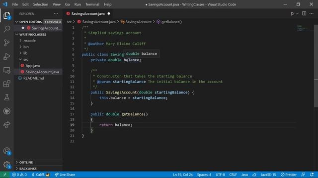 Writing Classes In Java смотреть онлайн