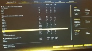 Выставление таймингов в биосе для оперативной памяти Samsung M378A2K43CB1-CTD