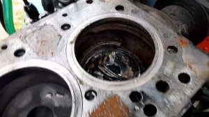 Двигатель Д-240 порвало гильзу.