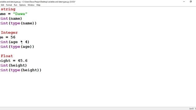 Data types in python #3 смотреть онлайн
