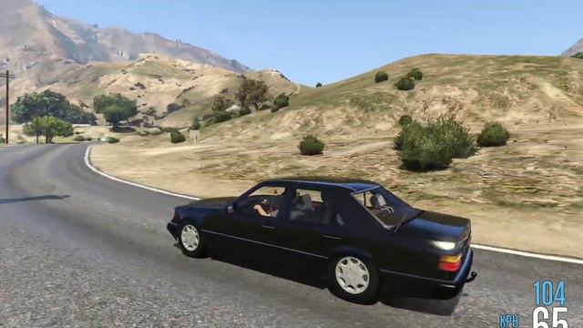 GTA V: Taking a Mercedes W124 300D "4Matic" to places it really shouldn't be смотреть онлайн