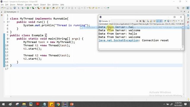 Creating Multiple Threads using Runnable interface in Java смотреть онлайн