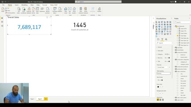 Создание визуализаций данных в Power Bi | Card and Slicer смотреть онлайн