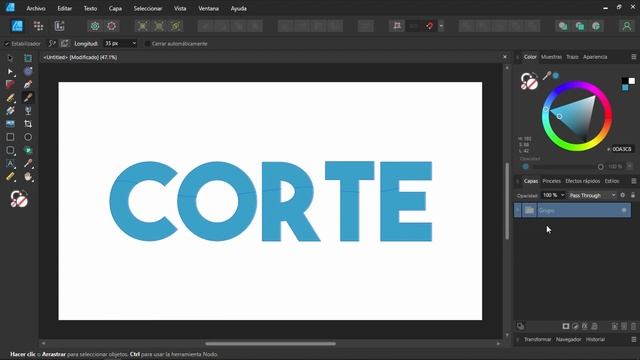 Como usar la herramienta CUCHILLO en Affinity Designer 2 смотреть онлайн