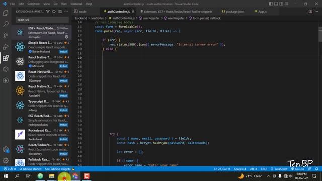 es7 + react + redux + react-native Snippets | MERN -Multi Authentication project -01| Part - 26 смотреть онлайн