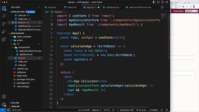Build Age Calculator App in React: Project for beginner смотреть онлайн