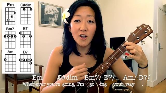 Moon River // Ukulele Fingerpicking Tutorial смотреть онлайн