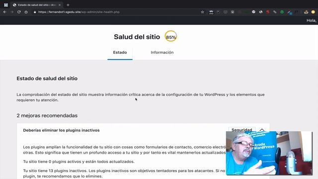 Salud del sitio de WordPress смотреть онлайн