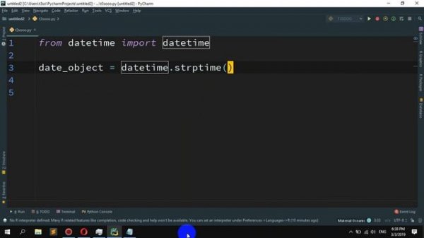 How to to convert a string to datetime in Python