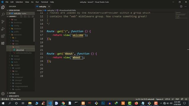 #3. Laravel Routes (Bangla Tutorial) #laravel_7 смотреть онлайн