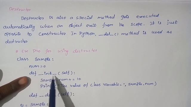destructor in Python Language in Tamil|Python program for using destructor смотреть онлайн