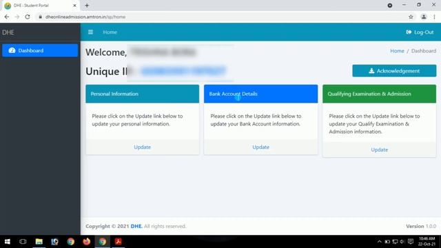DHE Unique ID Update | DHE Unique ID Registration | Update Details For New Admission смотреть онлайн