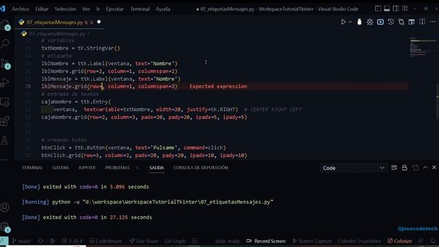 07 Tkinter, etiquetas смотреть онлайн