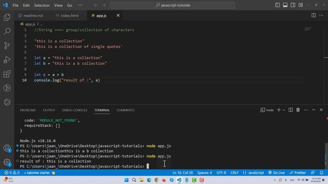 String in Javascript | JavaScript Tutorial in Hindi #12 смотреть онлайн