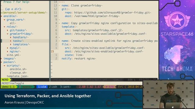 Using Terraform, Packer, and Ansible Together - Aaron Krauss: DevOps OKC смотреть онлайн
