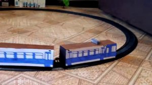 Крымский Электропоезд ЭД4М 0496 из картона.