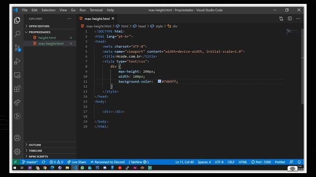 Propriedade max-height CSS3 - Definindo altura máxima de um elemento смотреть онлайн