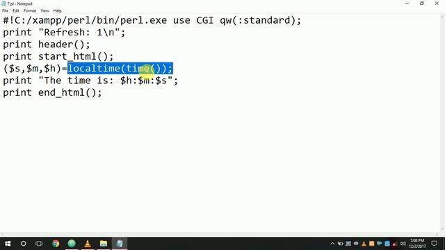 VTU WEB LAB 7th PERL Programme смотреть онлайн