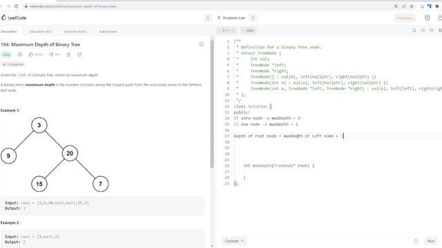 Leetcode Daily Challenge Feb 16, 2023 ⚫ #104 Maximum Depth of Binary Tree смотреть онлайн