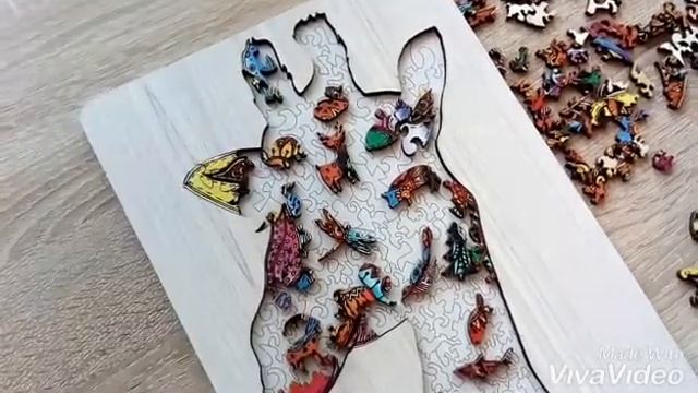 Деревянный АРТ ПАЗЛ из Fix Price.