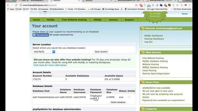 How to create free SQL Database for testing смотреть онлайн