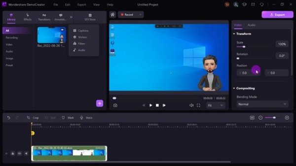 ১ সফটওয়্যারে সবকিছু? ( Cartoon Maker / Video Editor / Screen Recorder ) | Wondershare DemoCreator