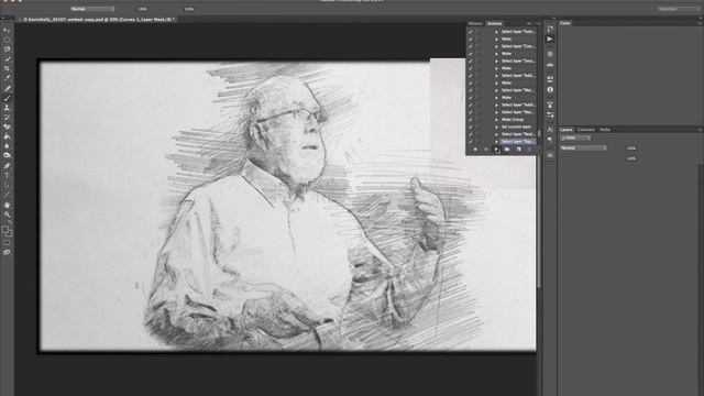 GraphicRiver - Pencil Sketch Photoshop Action - Kevin Kelly смотреть онлайн