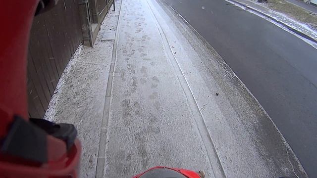 Р.М.Д. в снег на мотоцикле Let It Snow =) Part 2 Honda CBR 125R