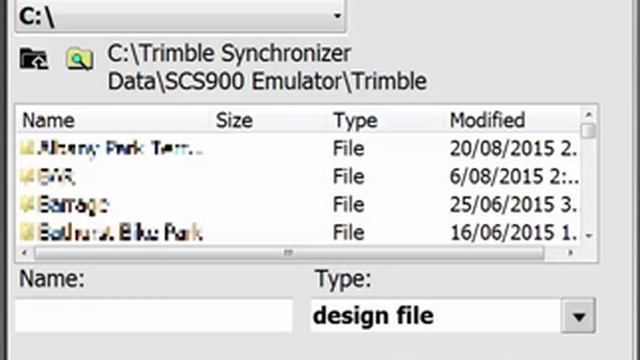 Upload designs into Trimble SCS900 via USB смотреть онлайн