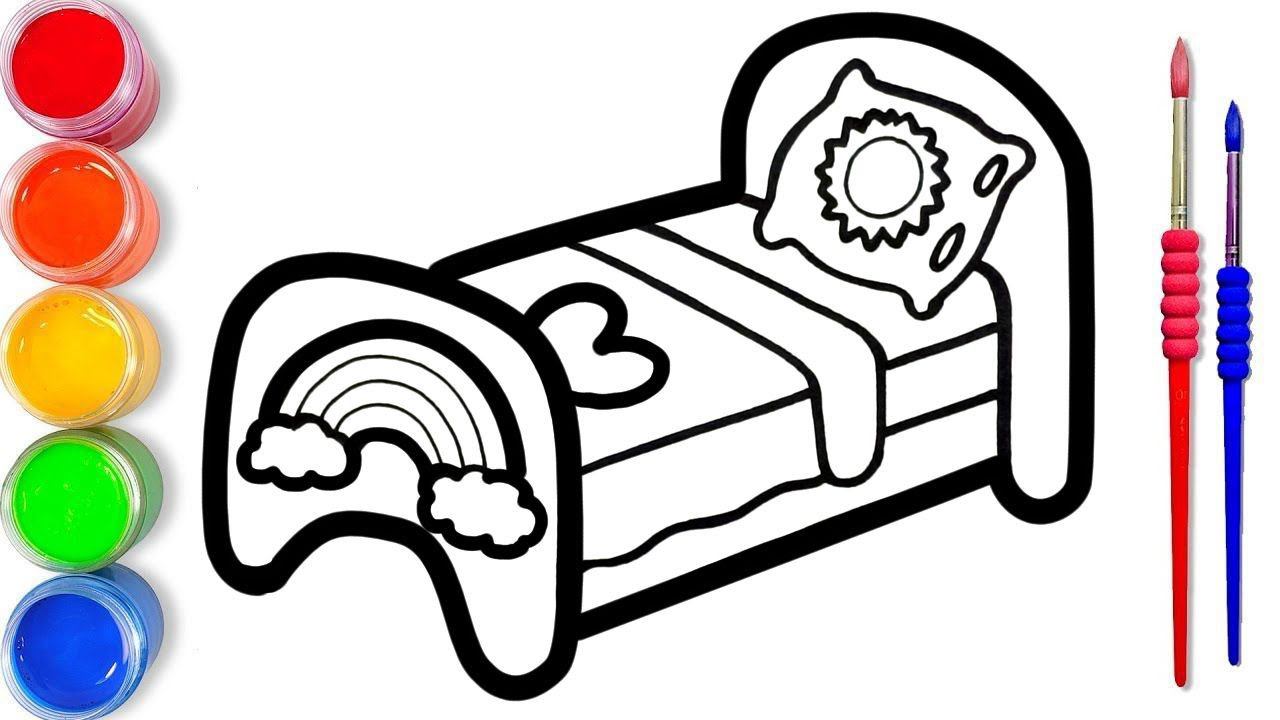 Bolalar Uchun To'shakni Qanday Chizish Kerak|How To Draw A Bed For Children