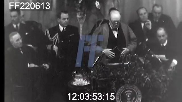 Churchill Fulton Speech | 220613-01 | Footage Farm Ltd
