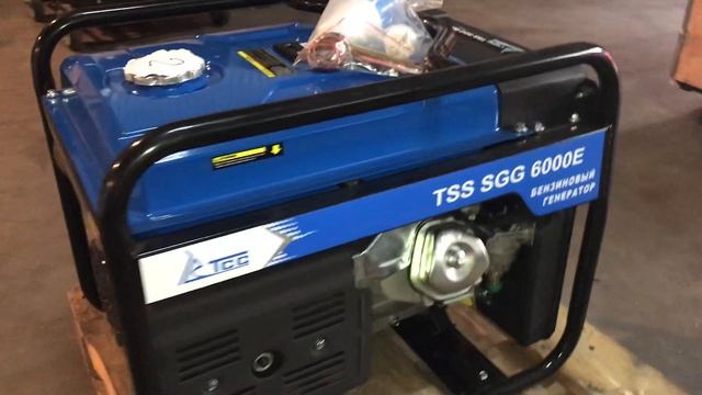 Запуск генератора 6 кВт (TSS SGG 6000 E) смотреть онлайн