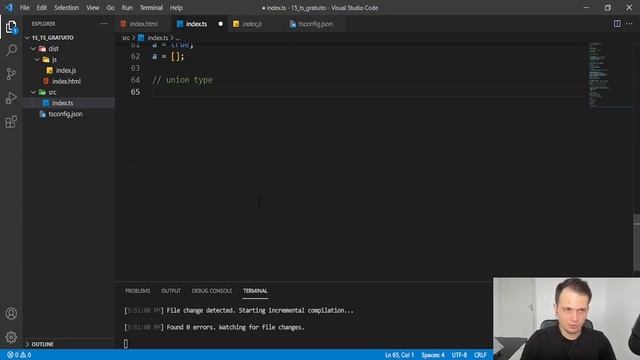 CURSO DE TYPESCRIPT NA PRÁTICA - APRENDA TYPESCRIPT EM 1 HORA смотреть онлайн