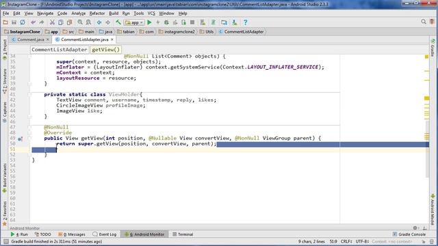Comments ListAdapter part1 (Part 76) - [Build an Instagram Clone] смотреть онлайн
