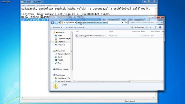 Outlast Error/Hiba (0xc0000142) Fix/Javítás смотреть онлайн