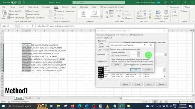 How to import text/CSV data in excel and split the data in columns смотреть онлайн