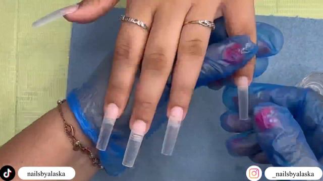 Gel x Hibiscus nail art | French tips #gelx #nailtrends смотреть онлайн