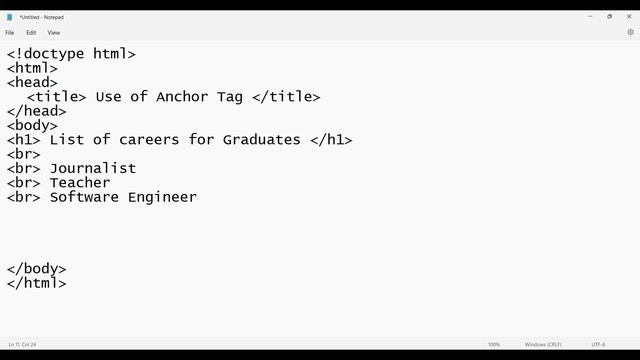 Lesson - 7 | HTML Basics | Use of Anchor Tag | How to link pages in HTML | A HREF Tag in HTML смотреть онлайн
