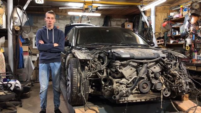 Ставим на Audi A8 радиатор и едем на разборку