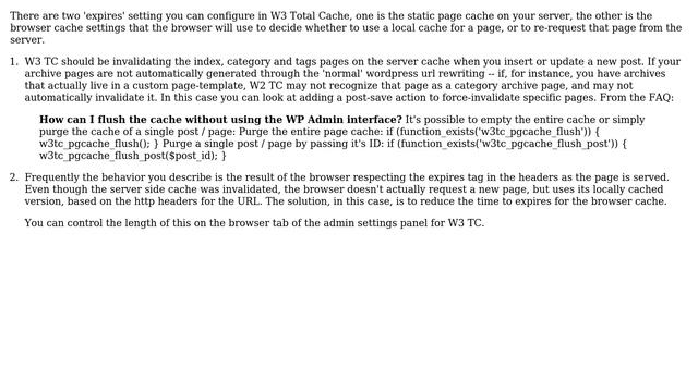 Wordpress: Page cache for categories not updating with W3 Total Cache (3 Solutions!!) смотреть онлайн