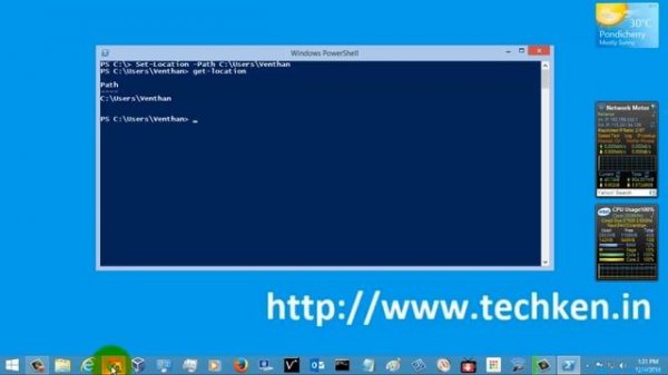 Windows Powershell Tutorial - Get-Location, Set-Location