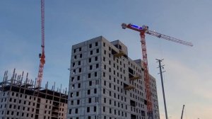 Демонтаж башенного крана Giraffe.