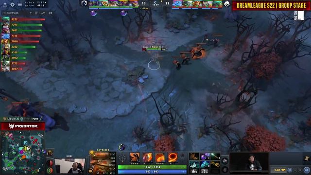 Full Game: Team Liquid Vs Team Spirit - Game 2 (BO2) | DreamLeague S22 -Groupstage